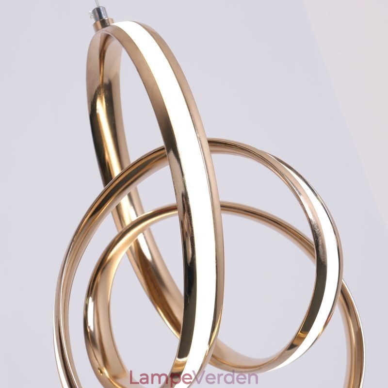 Moderne Minimalistisk Pendel Unik Circular Twist Light Fixture Island