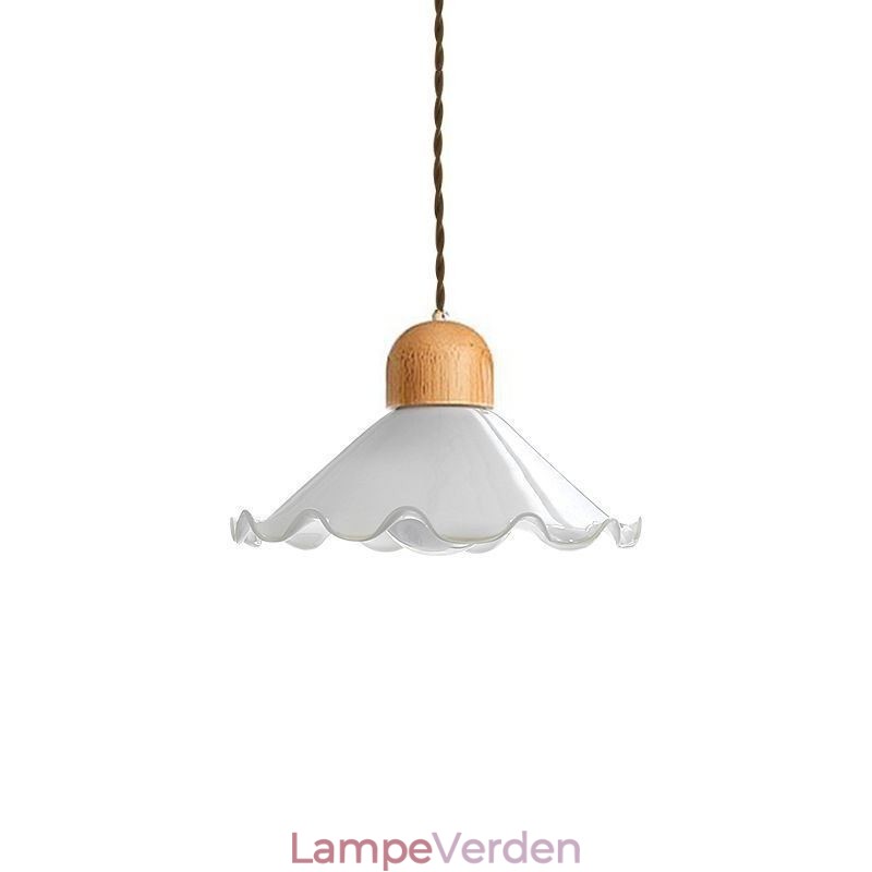 Moderne blonder glas pendel lys enkelt hoved pendel lampe