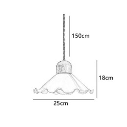 Moderne blonder glas pendel lys enkelt hoved pendel lampe