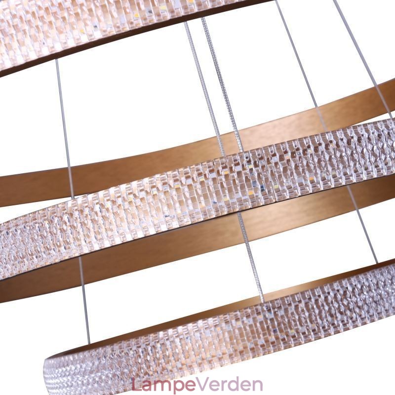 Moderne Pendel Akryl 3 Ringe Lampe 80+60+40cm