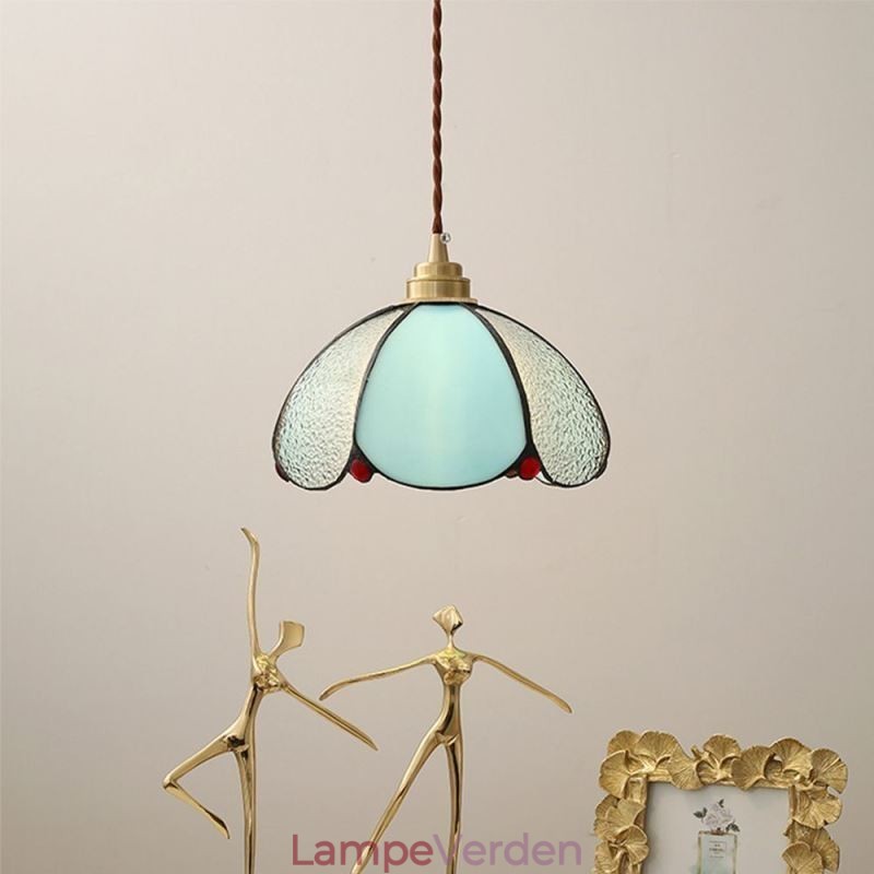 Minimalistisk Petal Glas Pendel Light Enkelt Head Glas Pendel Lampe