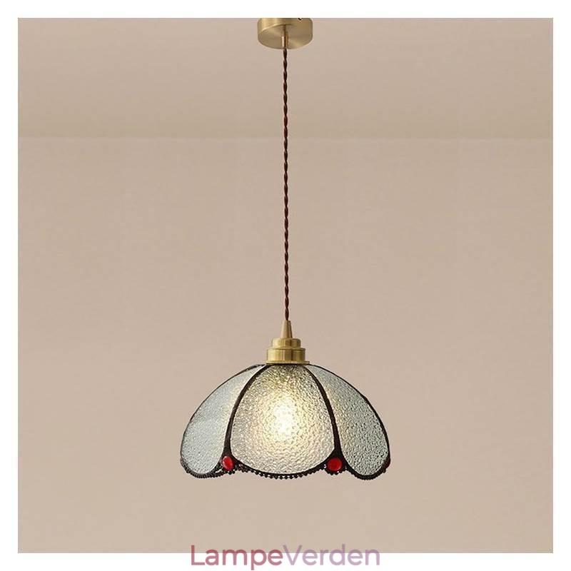 Minimalistisk Petal Glas Pendel Light Enkelt Head Glas Pendel Lampe