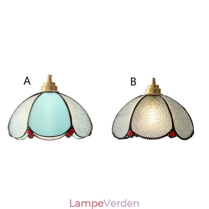 Minimalistisk Petal Glas Pendel Light Enkelt Head Glas Pendel Lampe