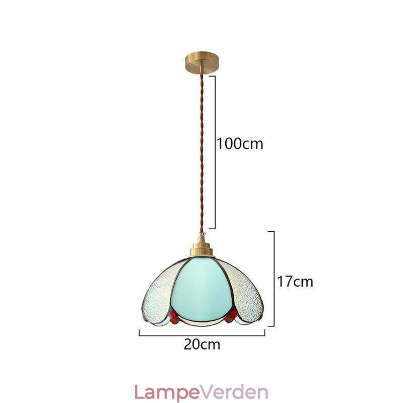 Minimalistisk Petal Glas Pendel Light Enkelt Head Glas Pendel Lampe