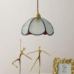 Minimalistisk Petal Glas Pendel Light Enkelt Head Glas Pendel Lampe