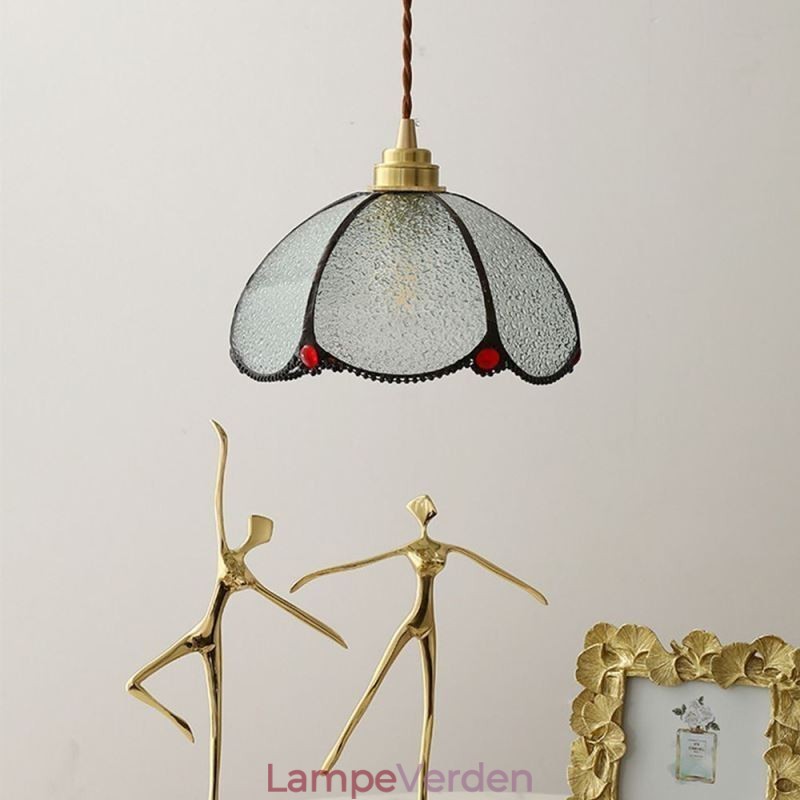 Minimalistisk Petal Glas Pendel Light Enkelt Head Glas Pendel Lampe