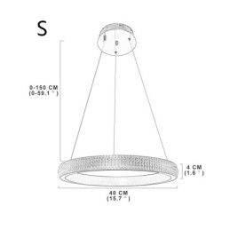 Ring pendel Minimalistisk akryl lysarmatur