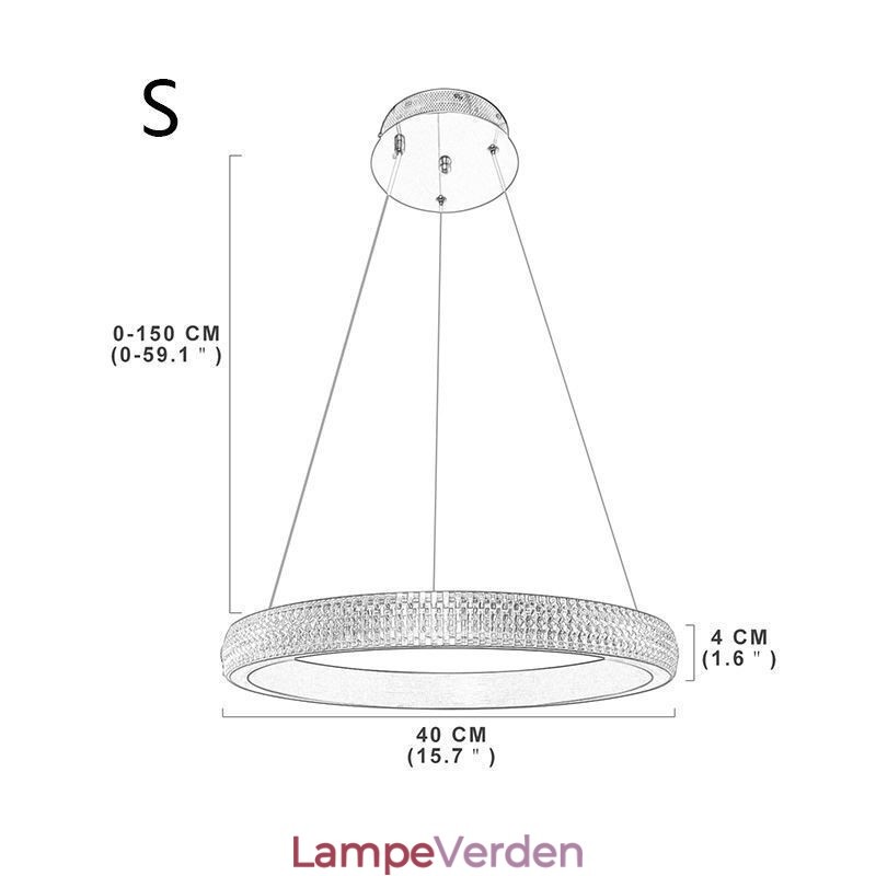 Ring pendel Minimalistisk akryl lysarmatur