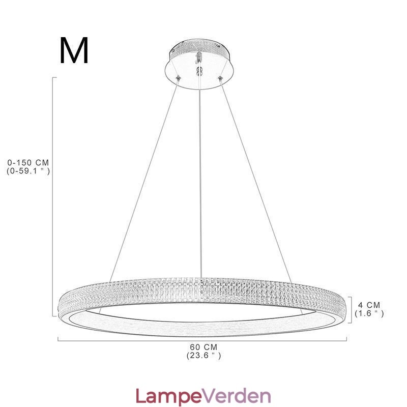 Ring pendel Minimalistisk akryl lysarmatur