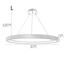 Ring pendel Minimalistisk akryl lysarmatur