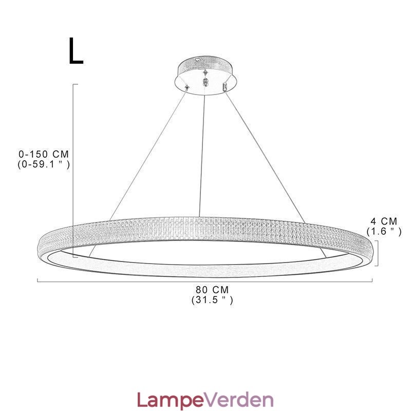 Ring pendel Minimalistisk akryl lysarmatur