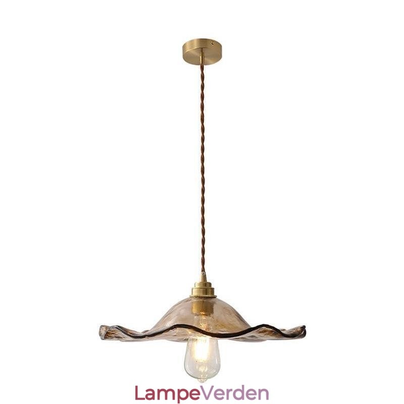 Lotus Leaf Glas Pendel Light Kreativt dekorativt lysarmatur