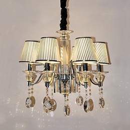 Moderne moderne krystal galvaniseret lysekrone