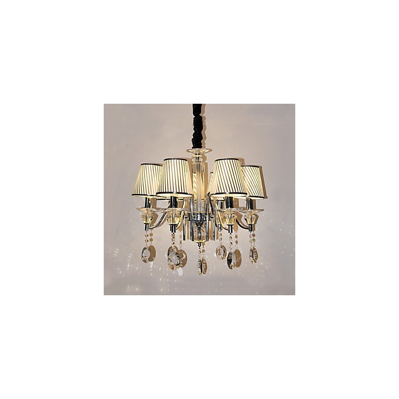 Moderne moderne krystal galvaniseret lysekrone