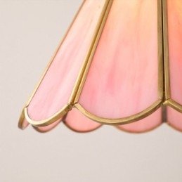 Japansk stil glas pendel lys retro kronblad lysarmatur