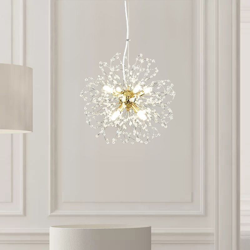Mælkebøtte Krystal Pendel Light Elegant Lysekrone