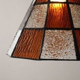 Retro gitter glas pendel lampe japansk stil belysning