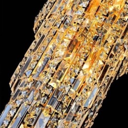 Europæisk Lang Pendant Krystal Lysekrone