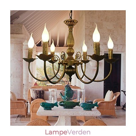 Galvaniseret metal lysekrone