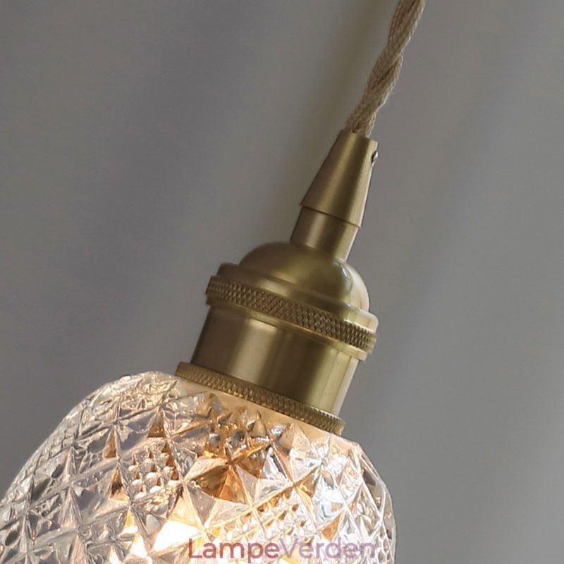 Moderne blomst glas pendel lys 1 lys dekorativ lysarmatur
