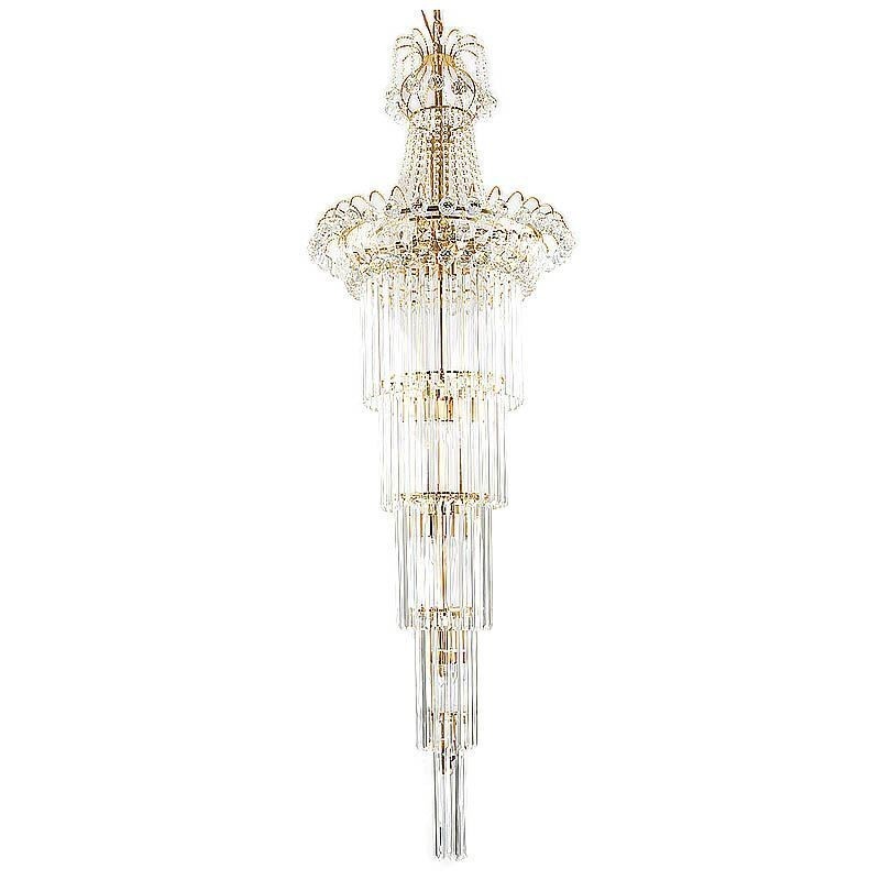 Elegant Lang Pendant Krystal lysekrone