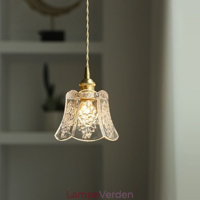 Blomster pendel Minimalistisk dekorativt glas lysarmatur