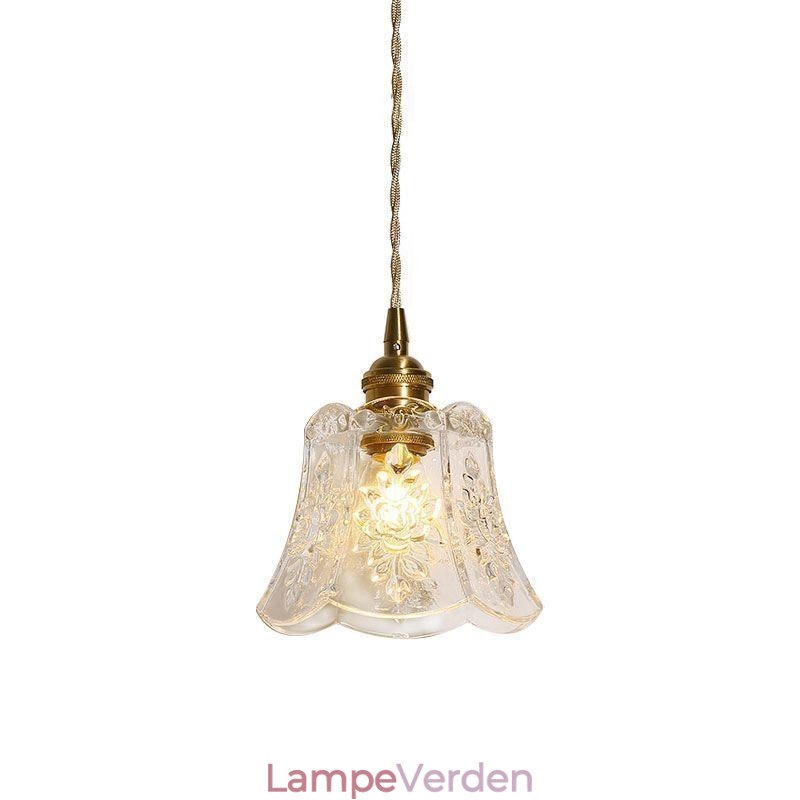 Blomster pendel Minimalistisk dekorativt glas lysarmatur