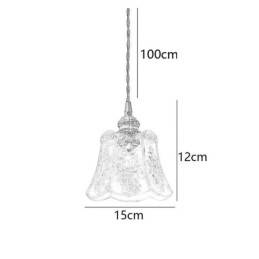 Blomster pendel Minimalistisk dekorativt glas lysarmatur