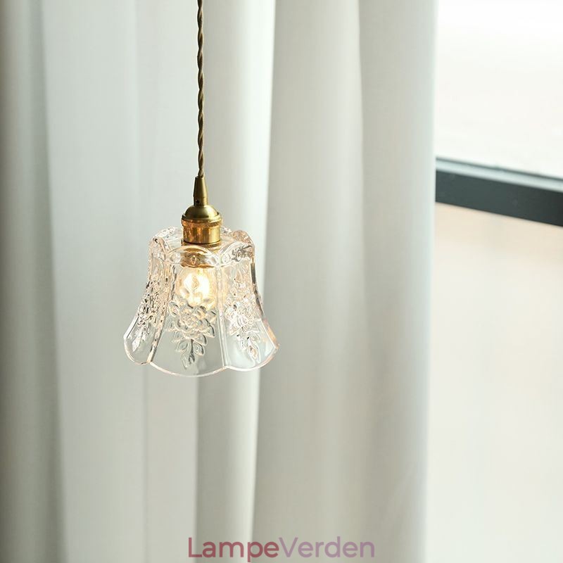 Blomster pendel Minimalistisk dekorativt glas lysarmatur