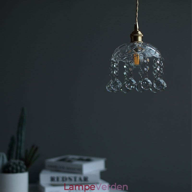 Moderne mini glas pendel lys 1 lys dekoration lysarmatur