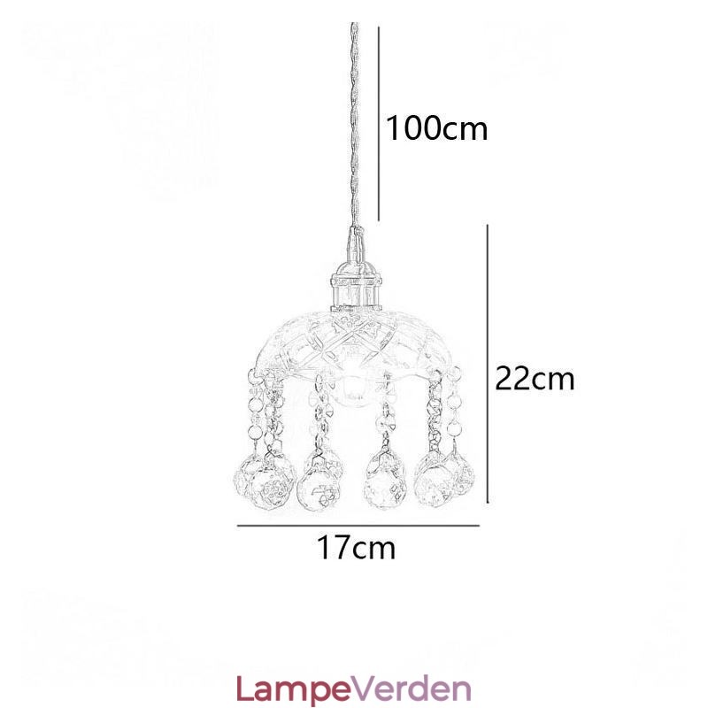 Moderne mini glas pendel lys 1 lys dekoration lysarmatur