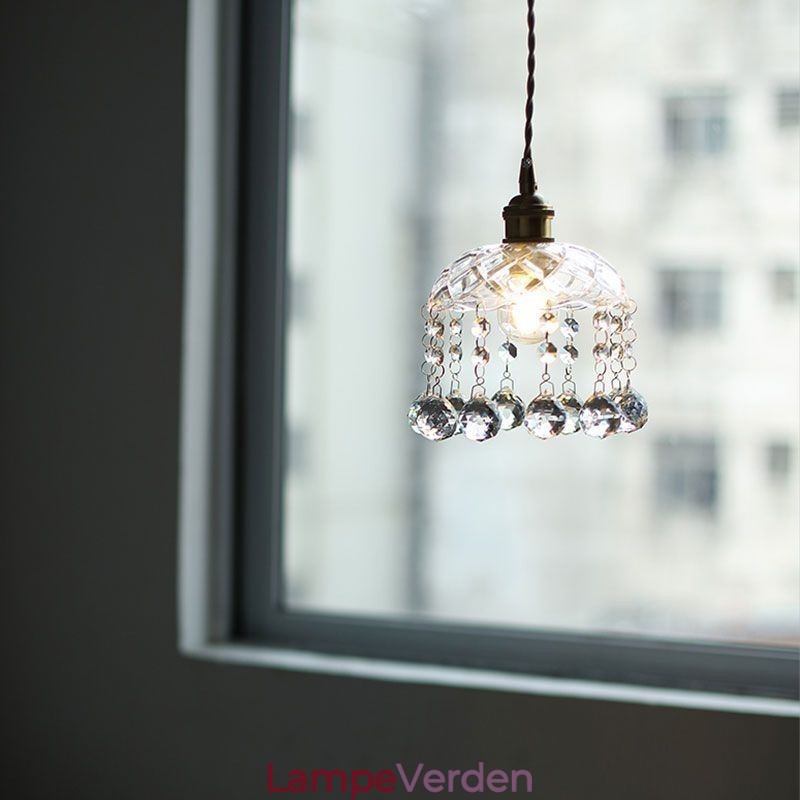 Moderne mini glas pendel lys 1 lys dekoration lysarmatur