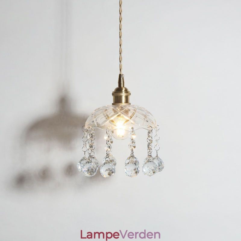 Moderne mini glas pendel lys 1 lys dekoration lysarmatur