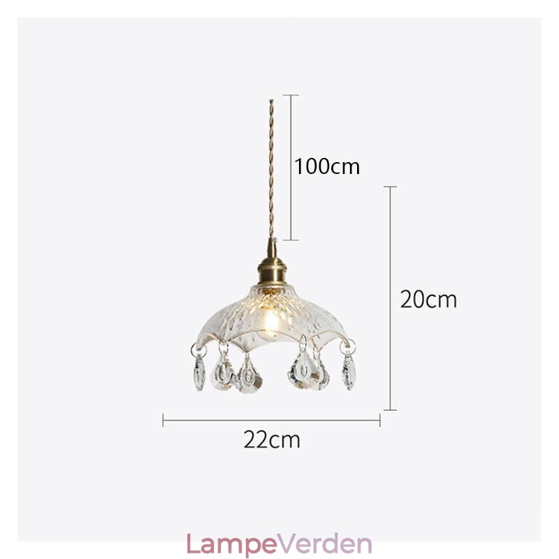 Moderne Minimalistisk Glas Pendel Lampe Single Light Pendel Light
