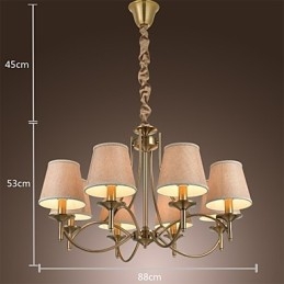 Moderne Moderne Traditionel Klassisk Rustik Lodge Country Island Vintage Messing Metal Lysekrone