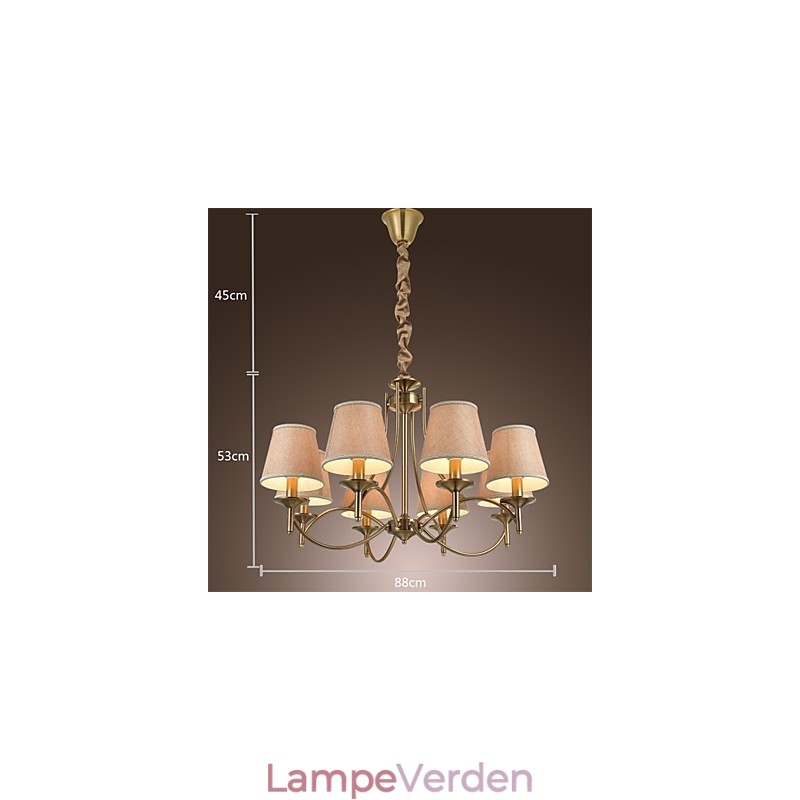 Moderne Moderne Traditionel Klassisk Rustik Lodge Country Island Vintage Messing Metal Lysekrone