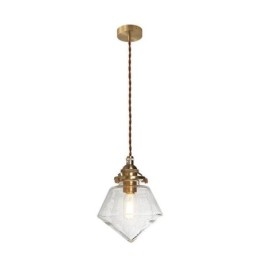 1 lys diamant glas pendel lys boble glas lys armatur