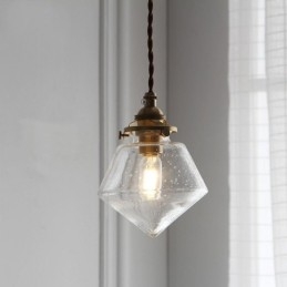 1 lys diamant glas pendel lys boble glas lys armatur