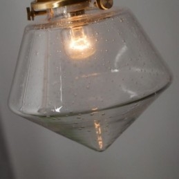 1 lys diamant glas pendel lys boble glas lys armatur