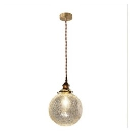 Glas Pendel Moderne Crackle Loftslampe