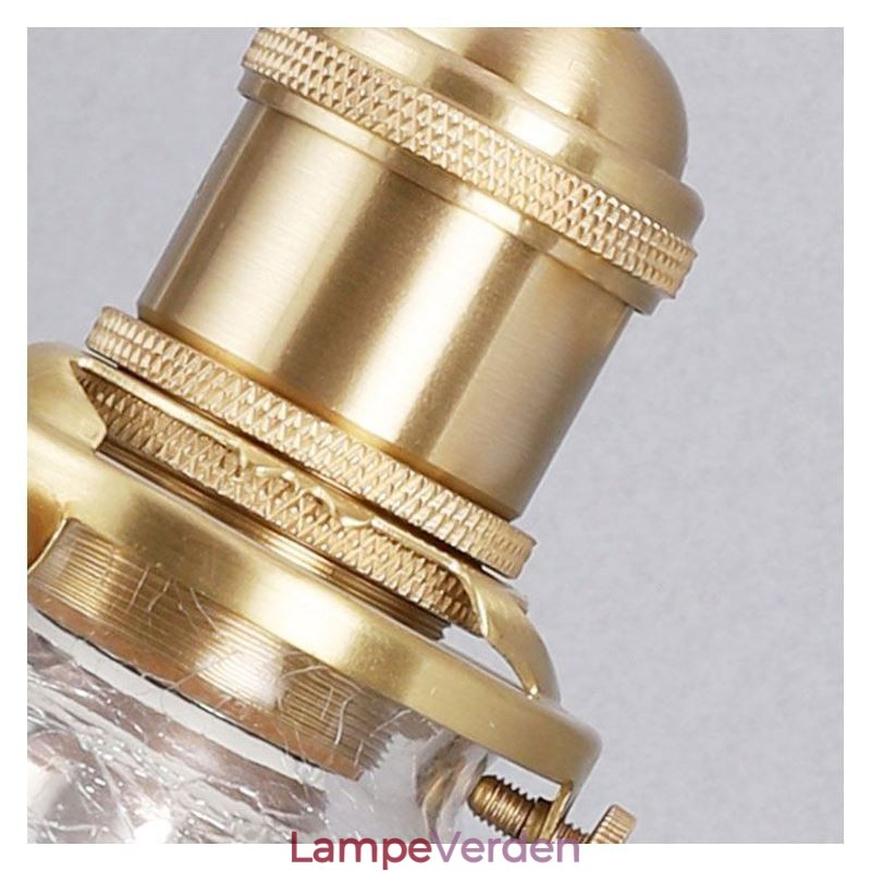 Glas Pendel Moderne Crackle Loftslampe
