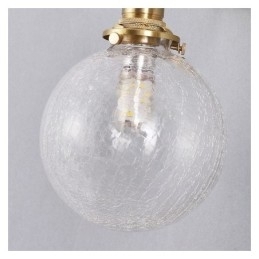Glas Pendel Moderne Crackle Loftslampe
