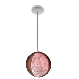 Moderne rosa guld pendant lys halvrund glas lampeskærm dekorativ lys cafe
