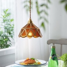 Retro glas loftslampe i japansk stil
