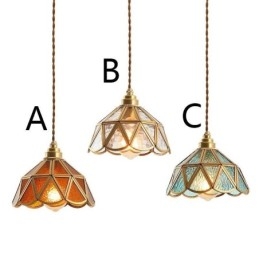Retro glas loftslampe i japansk stil