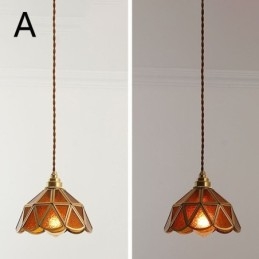 Retro glas loftslampe i japansk stil