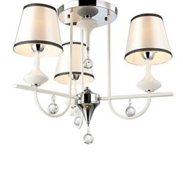 Moderne moderne krystal krom metal lysekrone