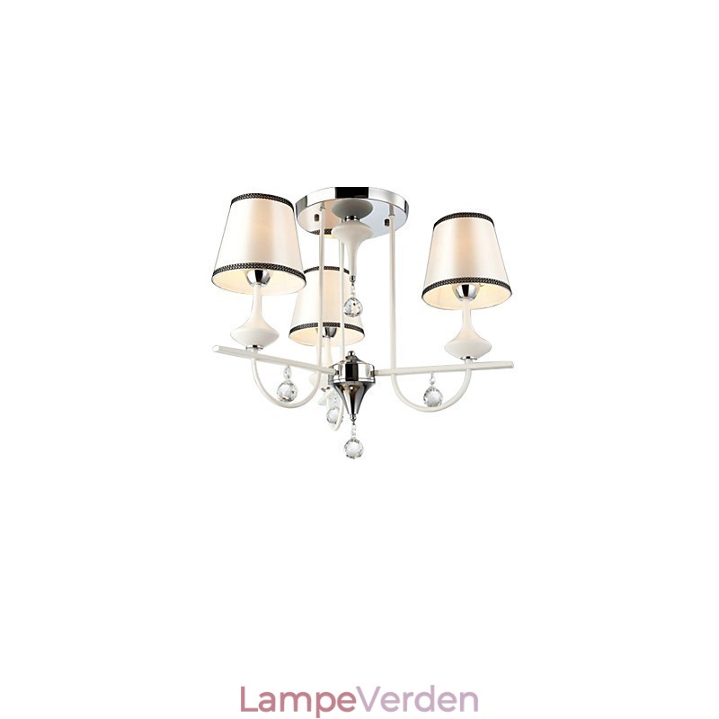 Moderne moderne krystal krom metal lysekrone