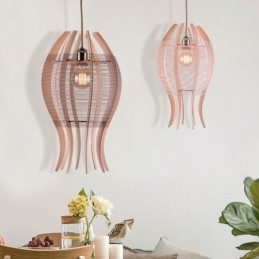 DIY Nordic Wood Fish Pendel