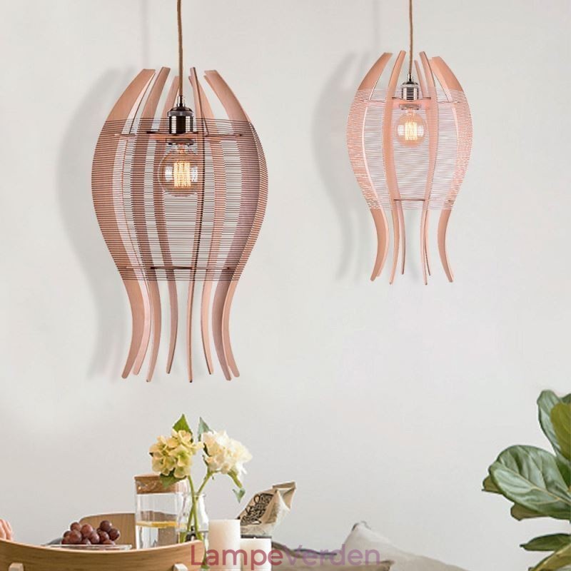 DIY Nordic Wood Fish Pendel